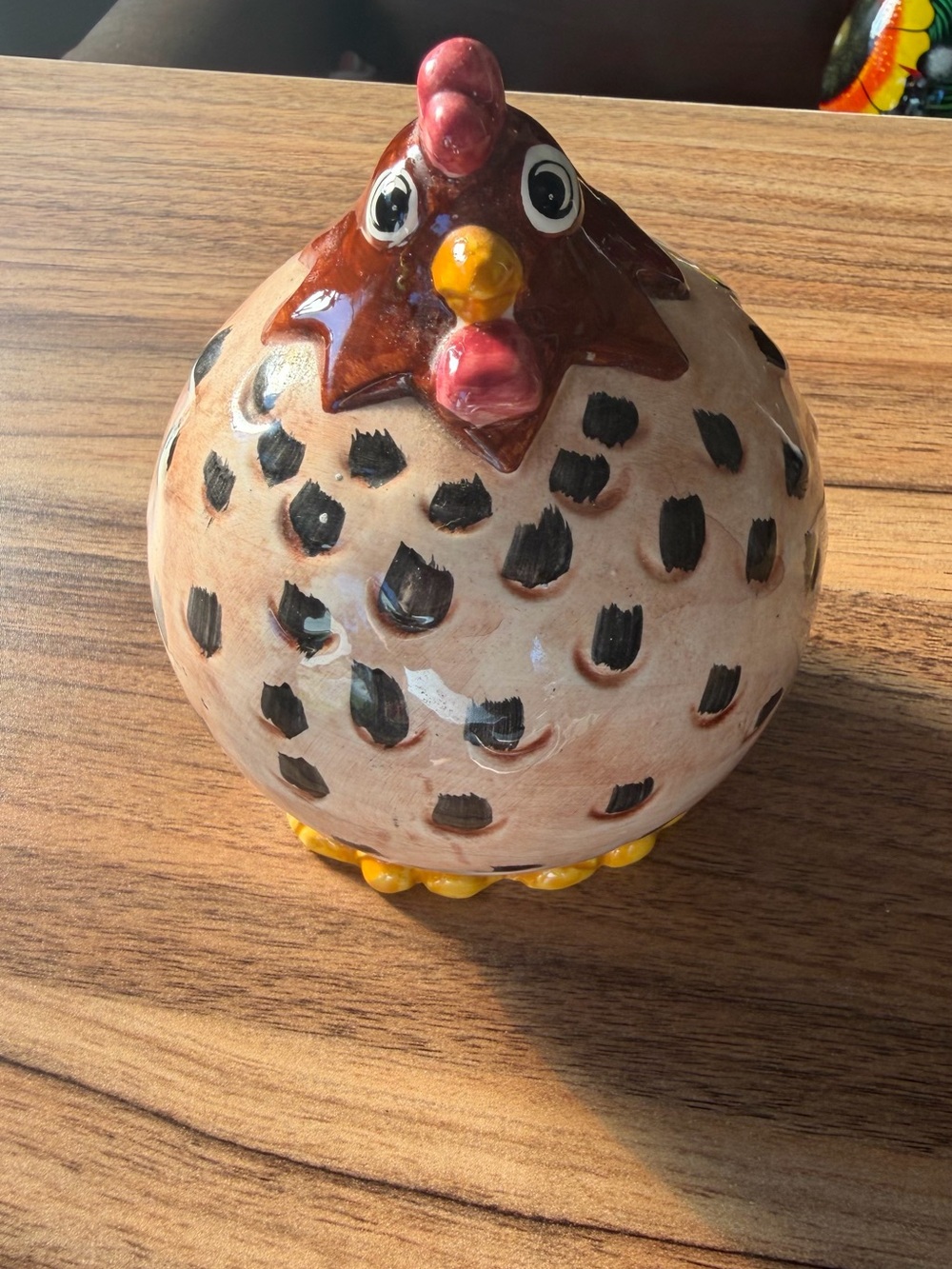Rooster piggy bank